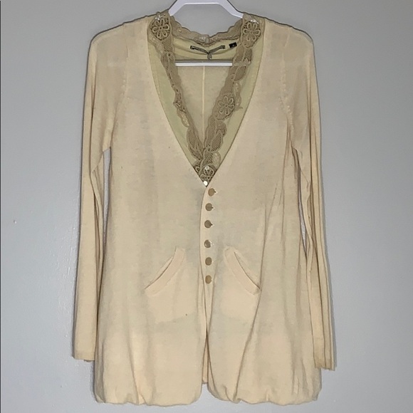 Anthropology Knitted and Knotted Bubble Bottom top - Picture 1 of 7